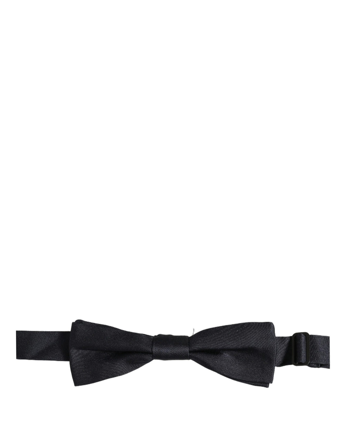 Men Black 100% Silk Adjustable Neck Papillon Bow Tie