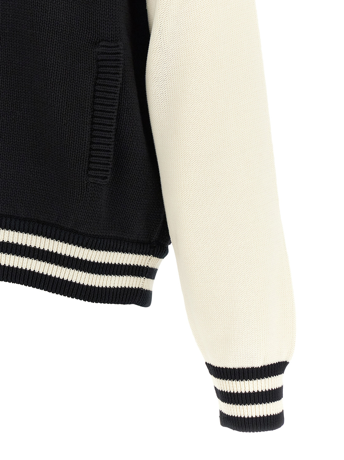 Bicolor Cotton Cardigan