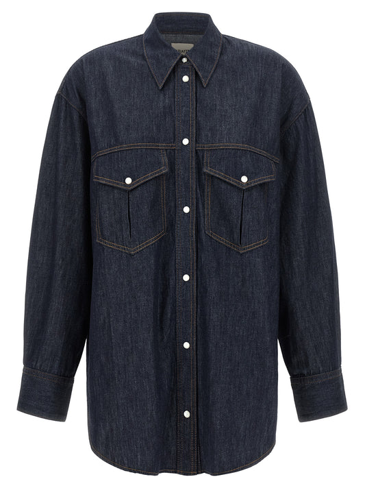 Blue Cotton Blouse