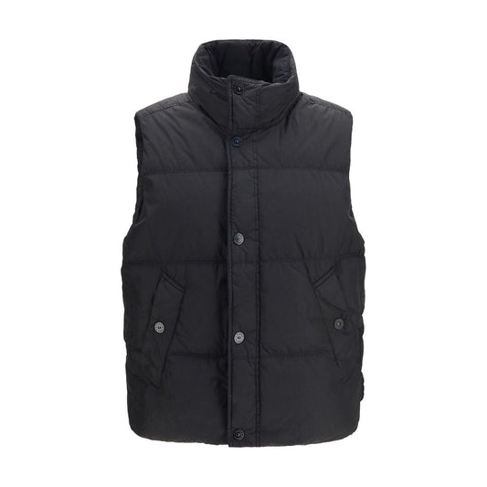 Black Goose Down Sleeveless Jacket
