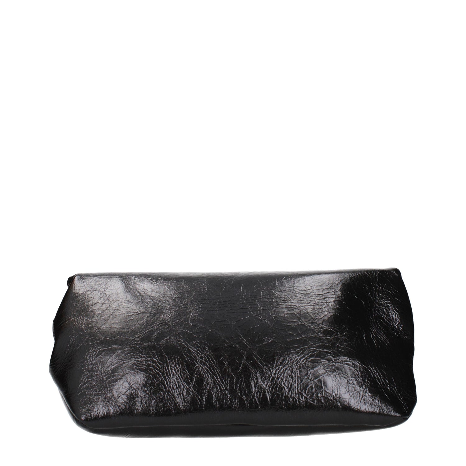 Black Leather Clutch Bag