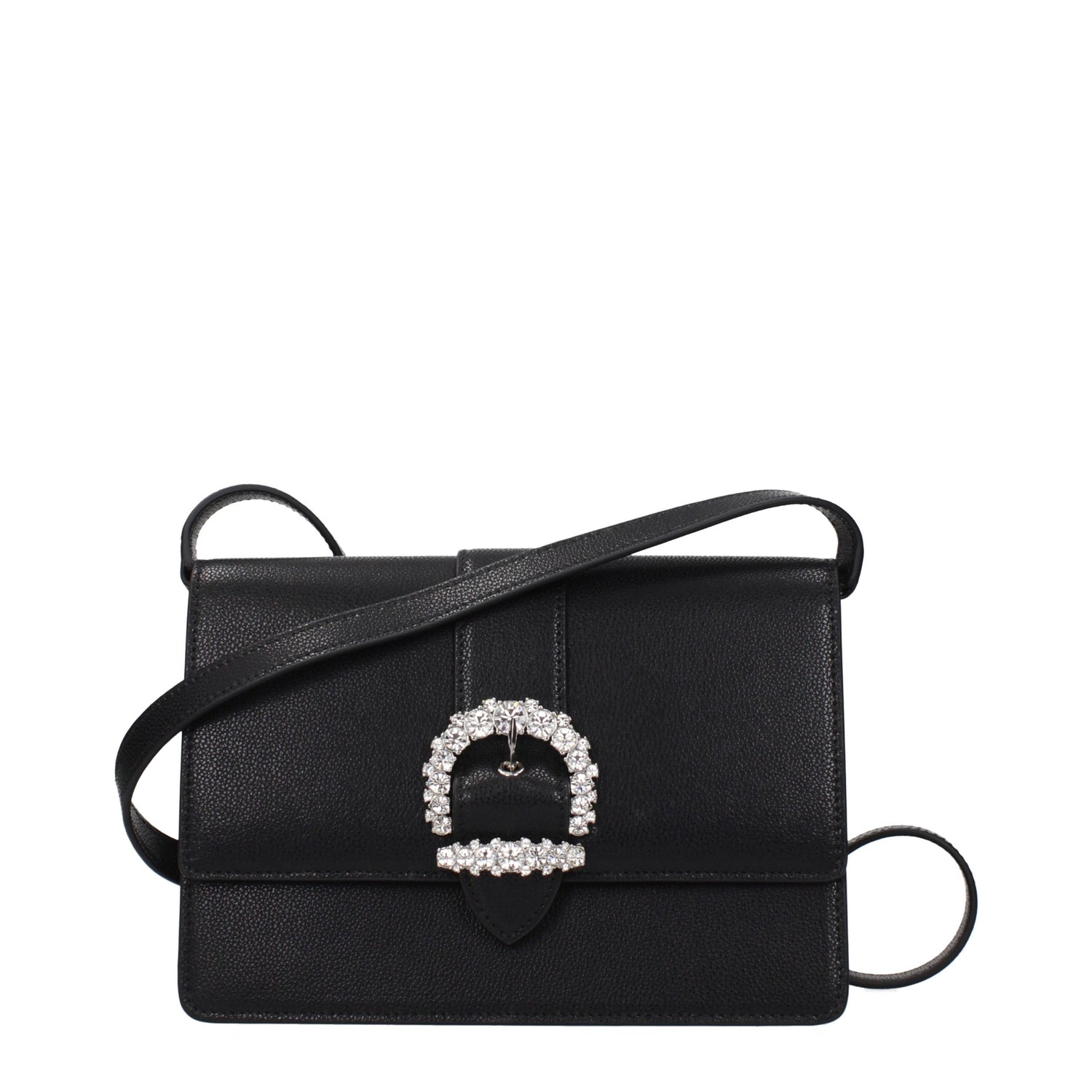 Black Leather Crossbody Bag