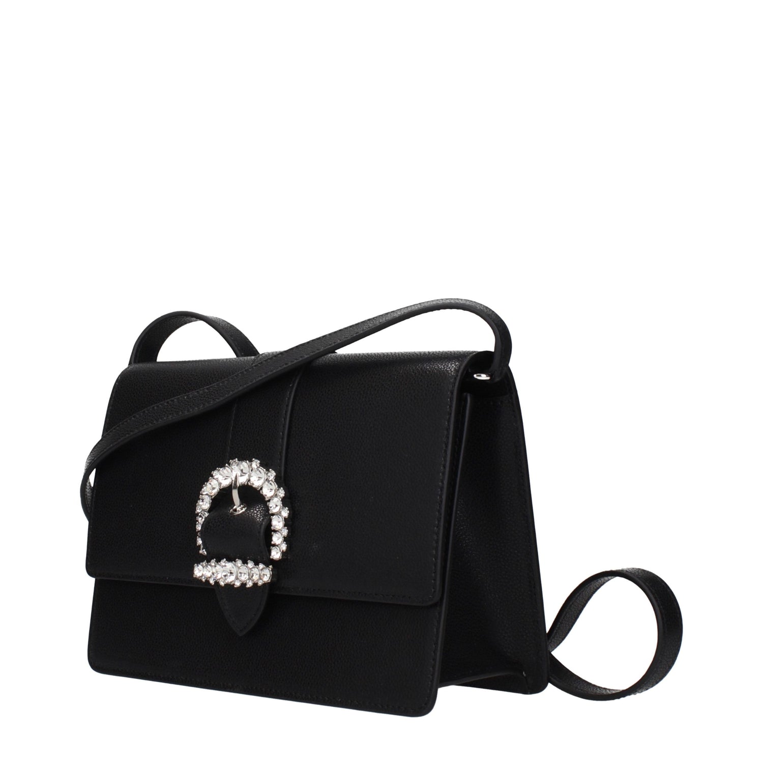 Black Leather Crossbody Bag
