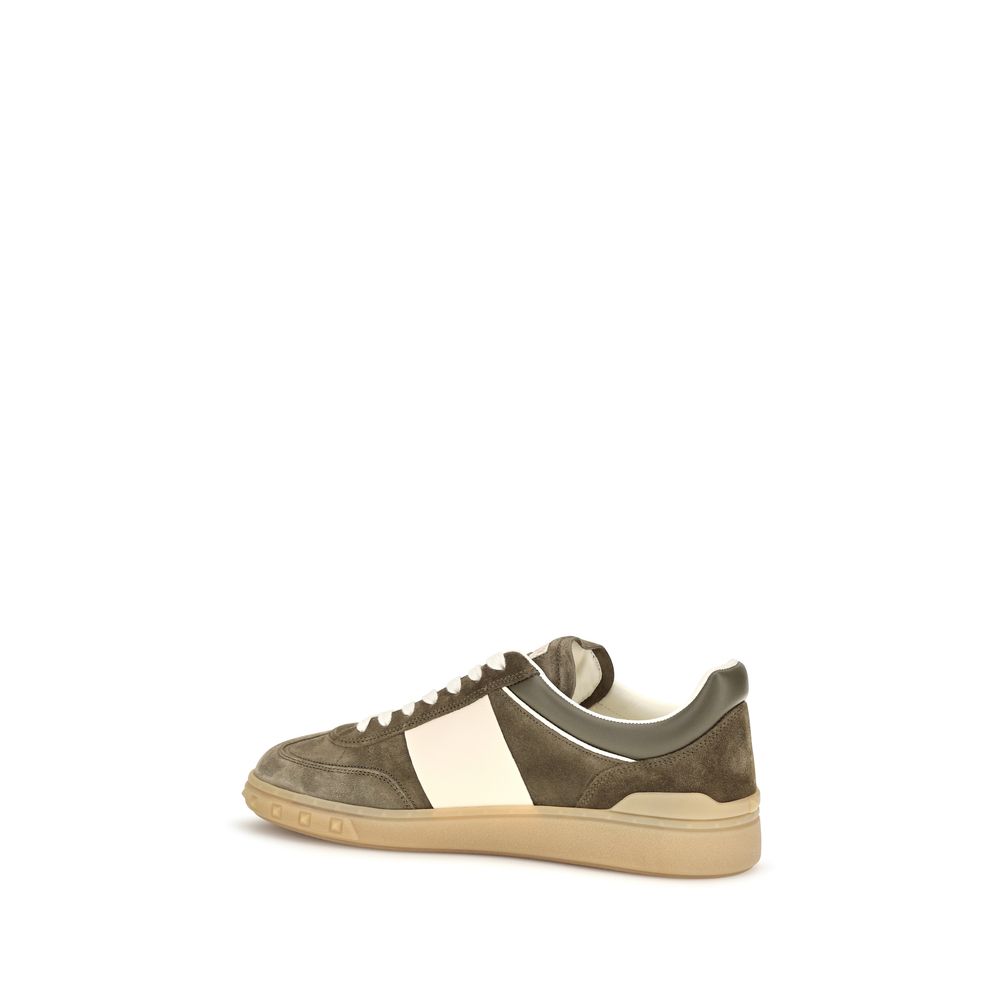 Bicolor Calf Leather Bos Taurus Low Top Sneakers