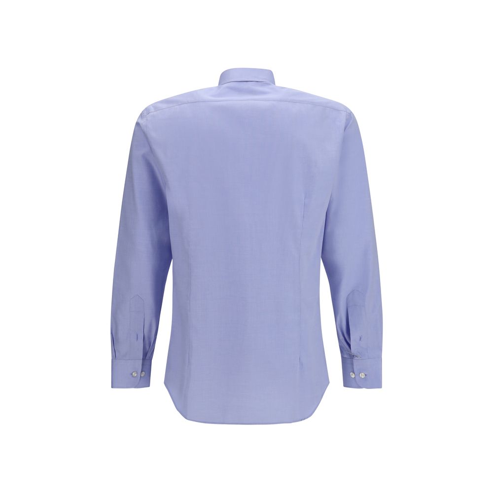 Blue Cotton Dress Shirt