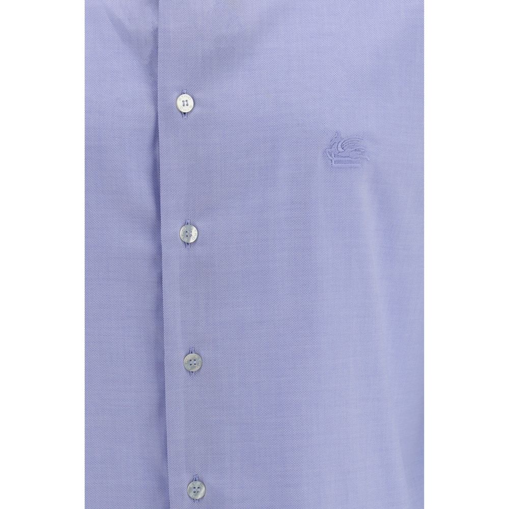 Blue Cotton Dress Shirt