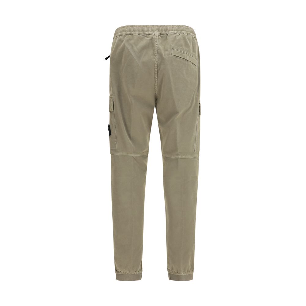 Bicolor Cotton Cargo Pants