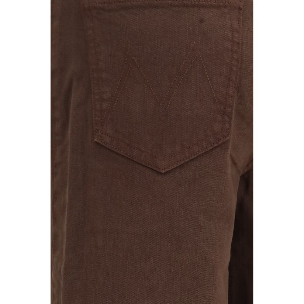 Brown Cotton Jeans Denim