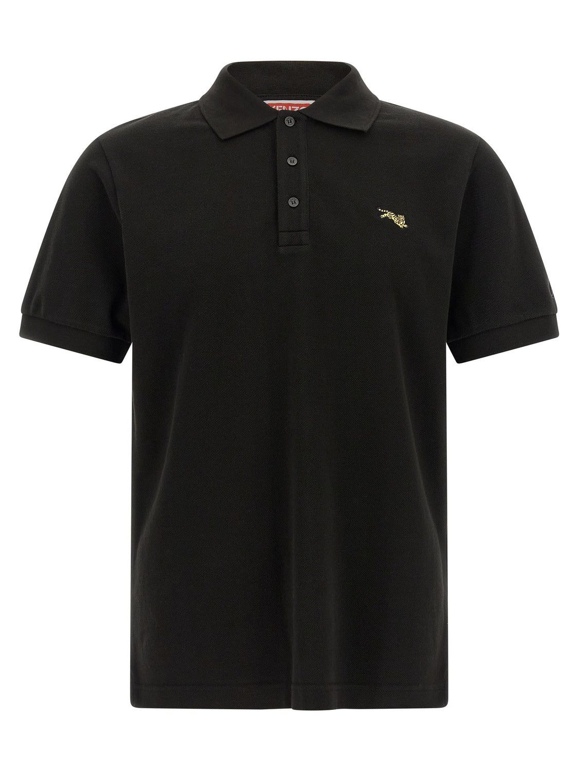 Black Cotton Polo Shirt