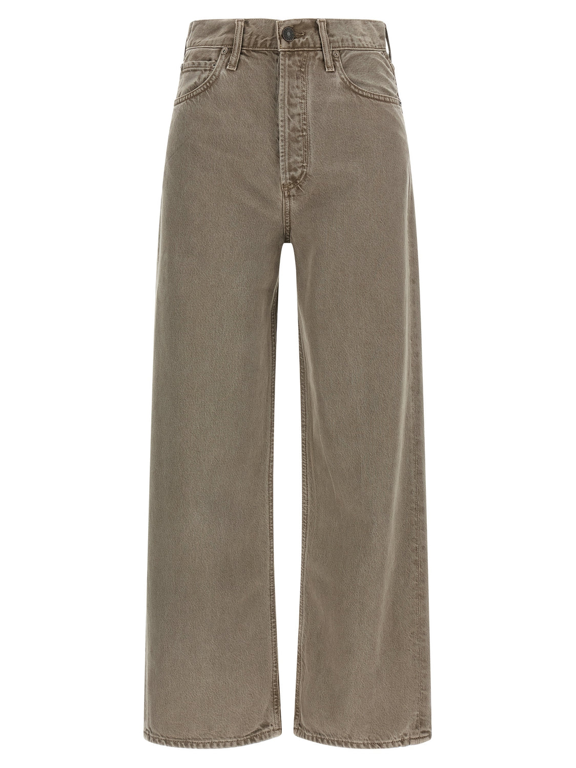 Brown Lyocell Relaxed Fit Jeans
