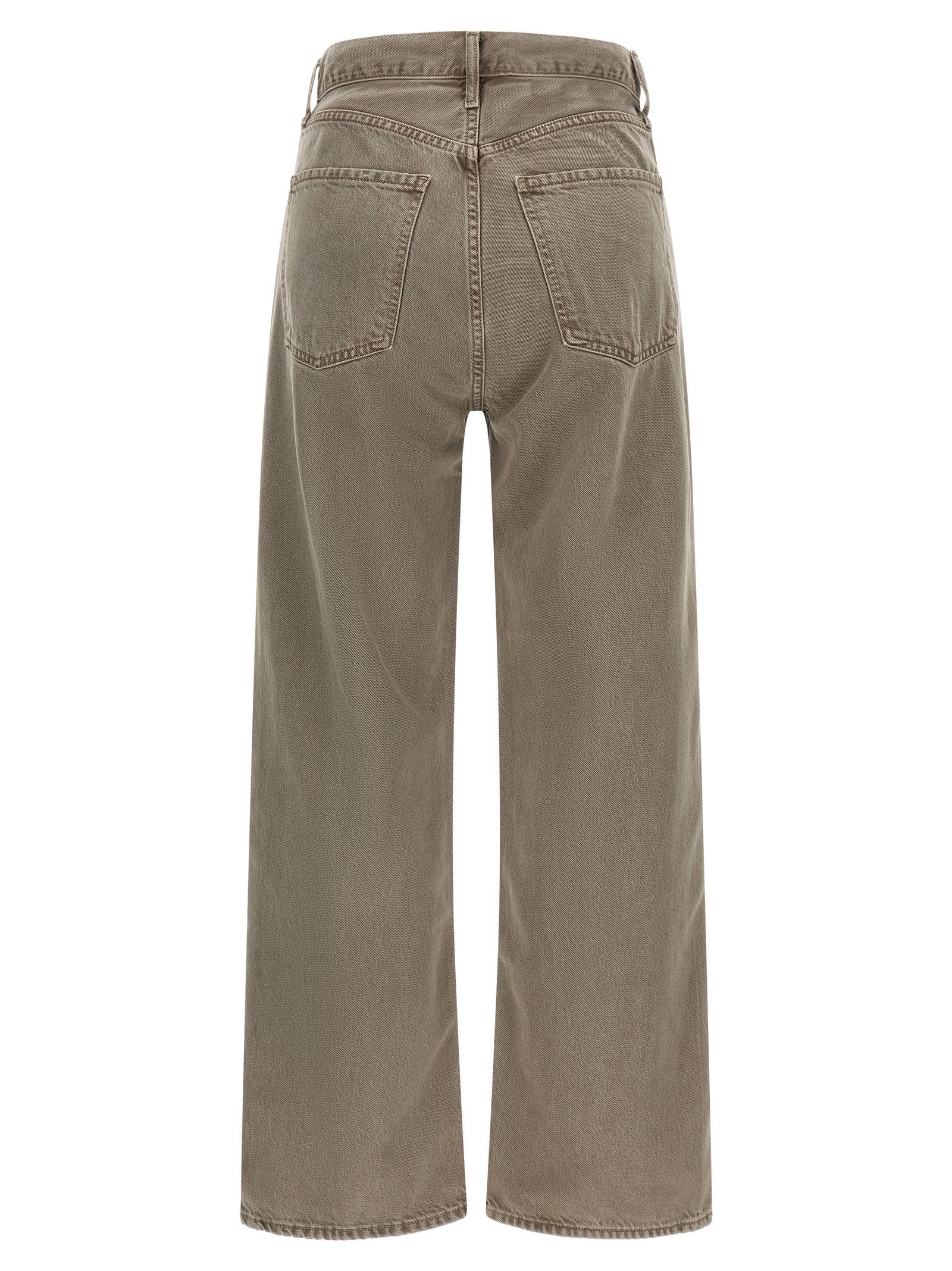 Brown Lyocell Relaxed Fit Jeans