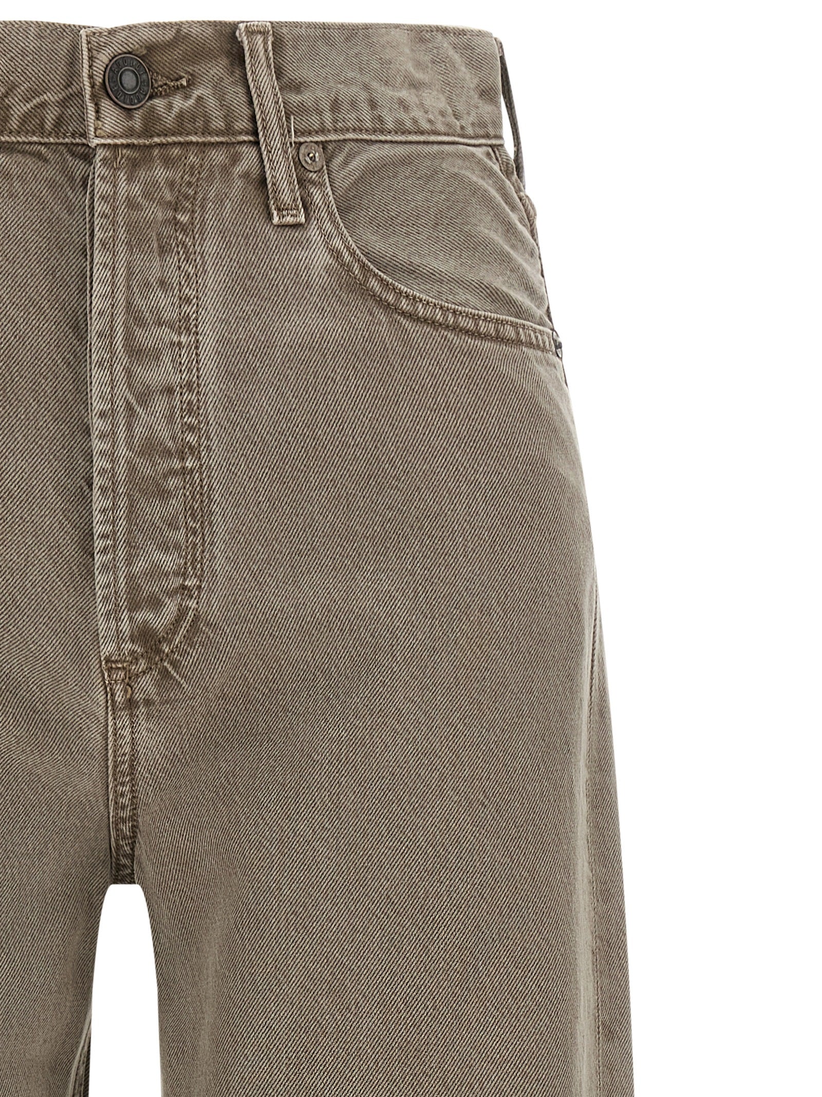 Brown Lyocell Relaxed Fit Jeans