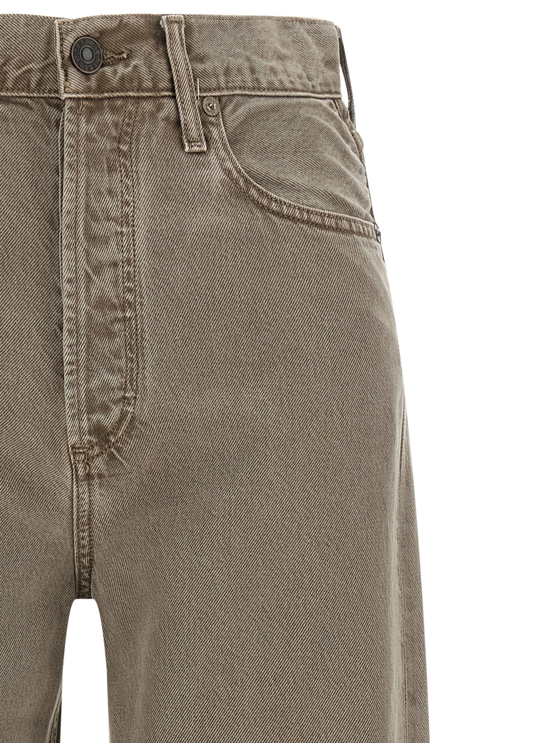 Brown Lyocell Relaxed Fit Jeans