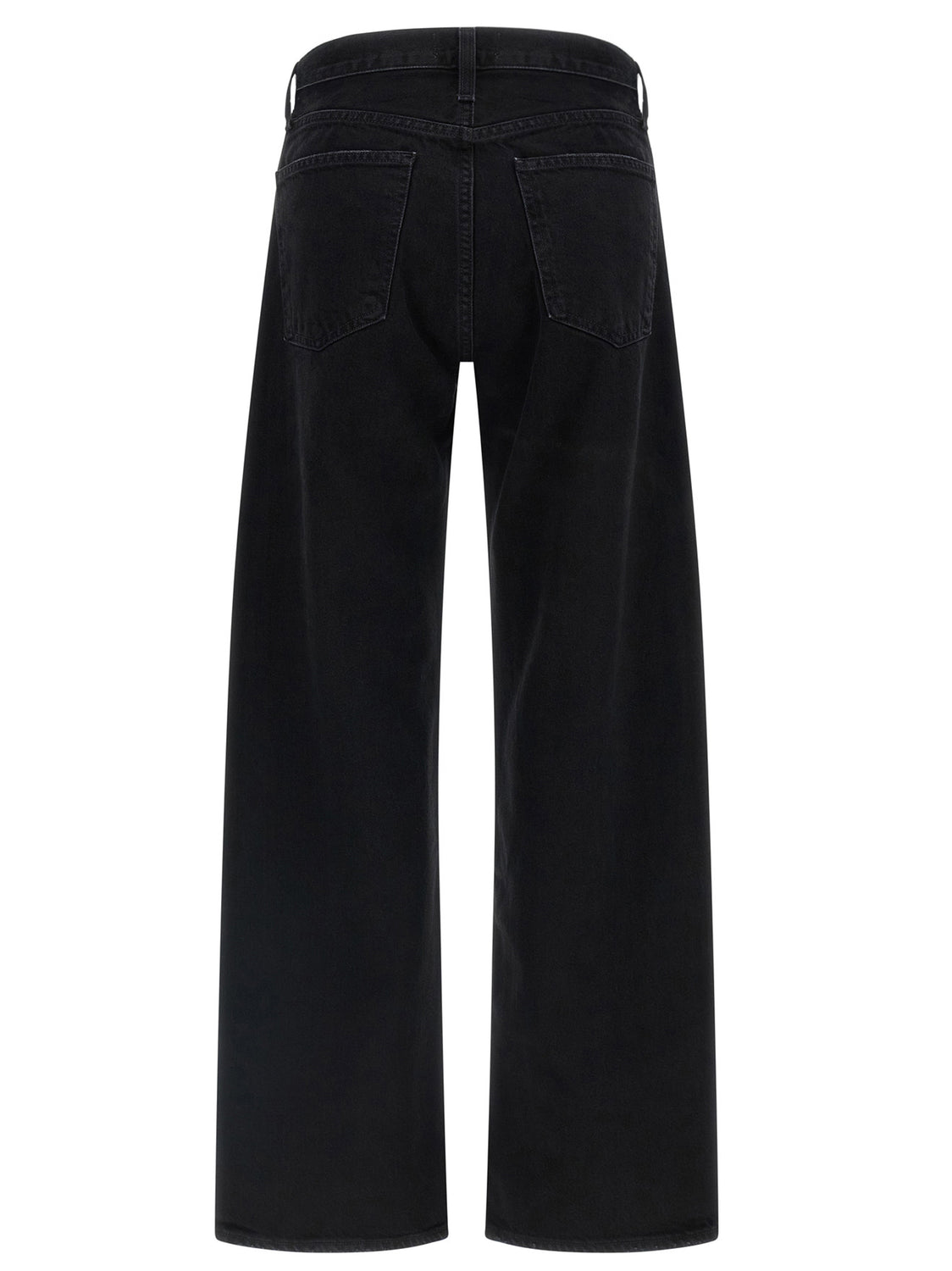 Black Cotton Relaxed Fit Jeans