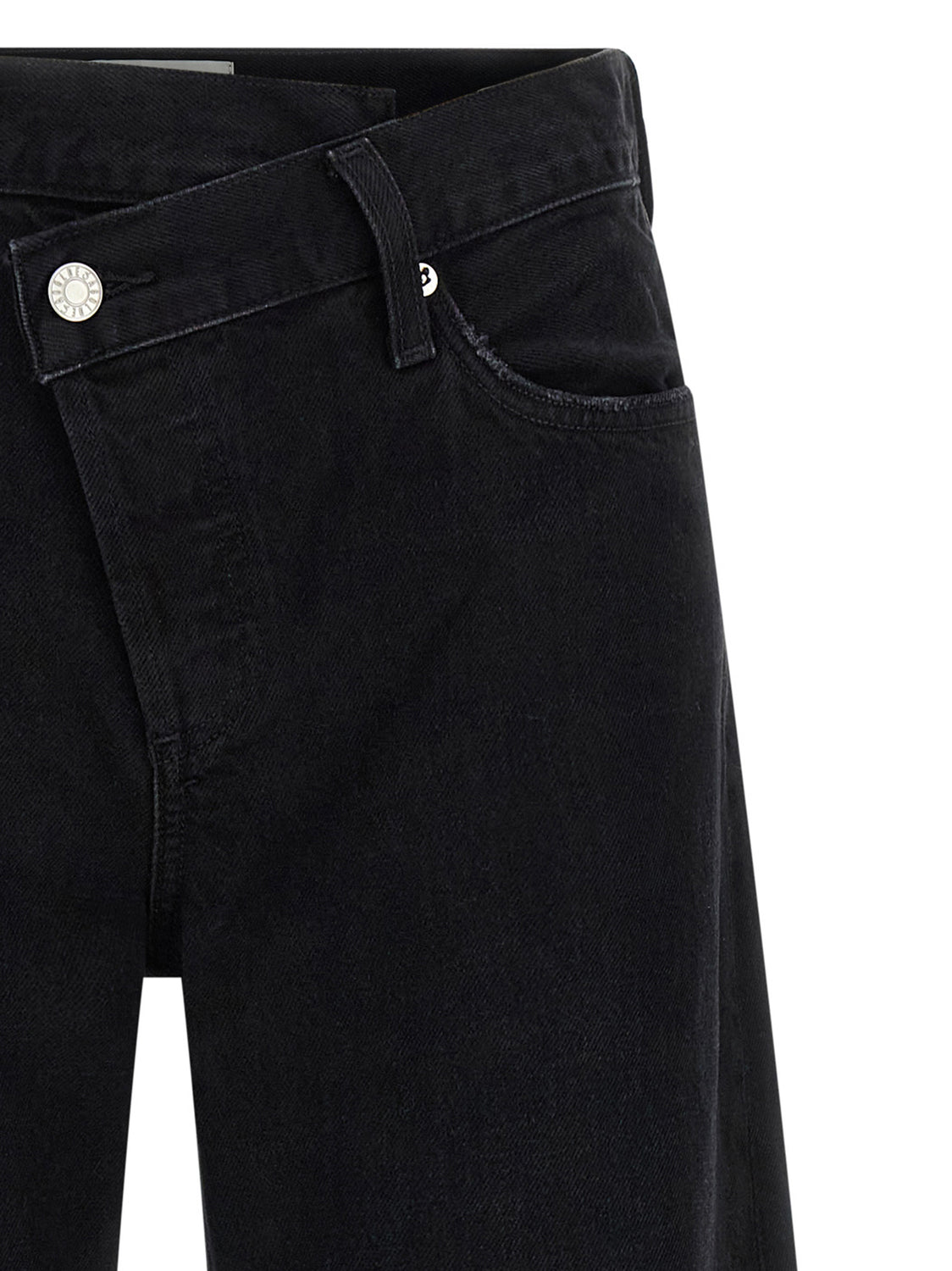 Black Cotton Relaxed Fit Jeans