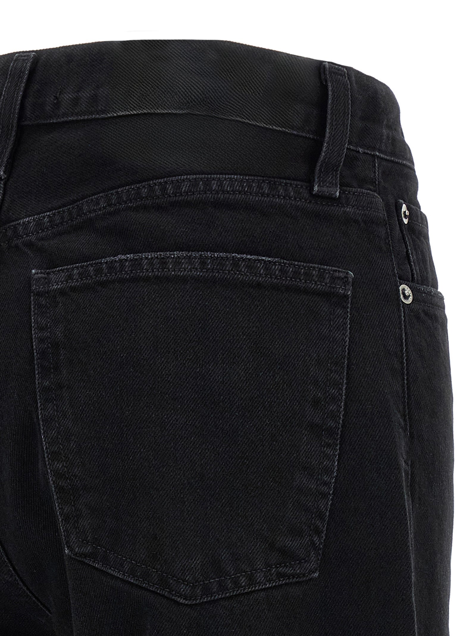 Black Cotton Relaxed Fit Jeans