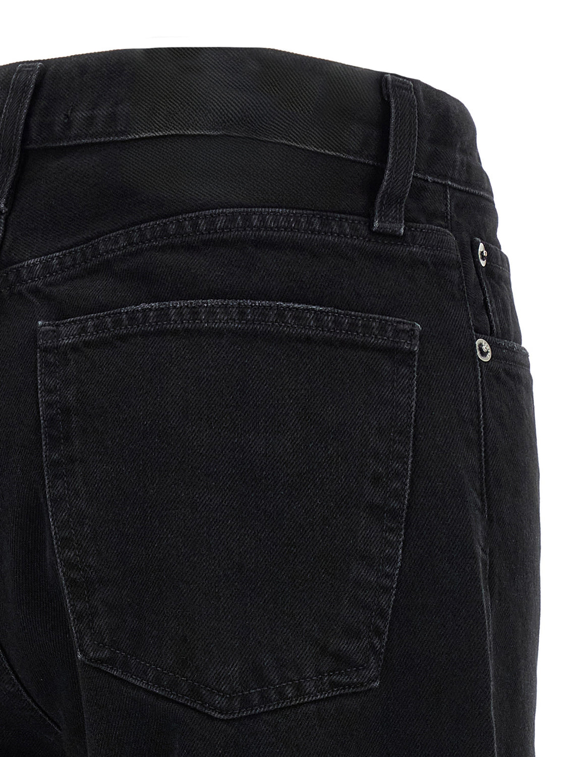 Black Cotton Relaxed Fit Jeans