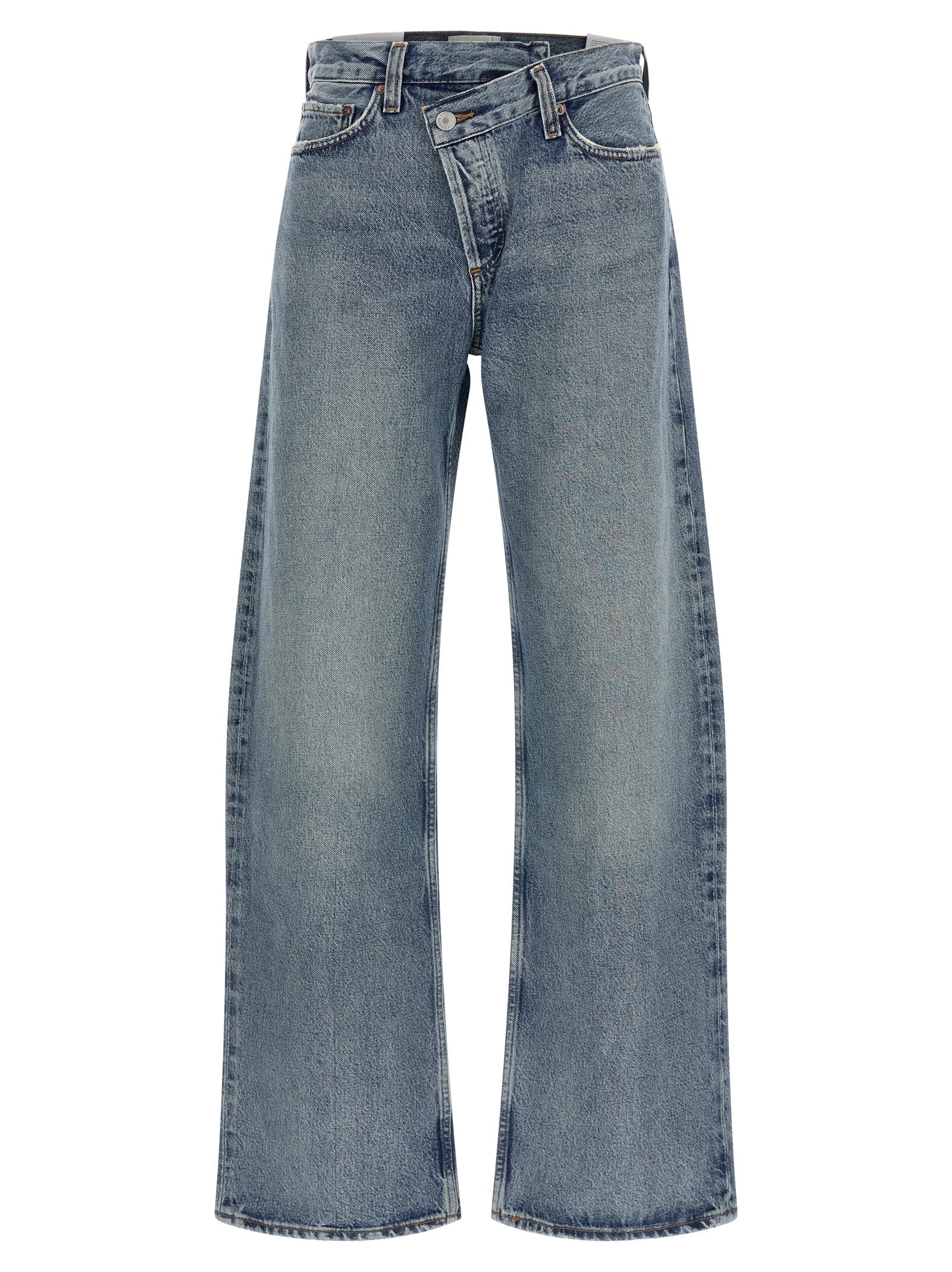Blue Cotton Relaxed Fit Jeans