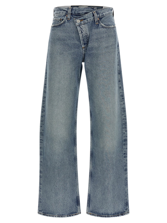 Blue Cotton Relaxed Fit Jeans
