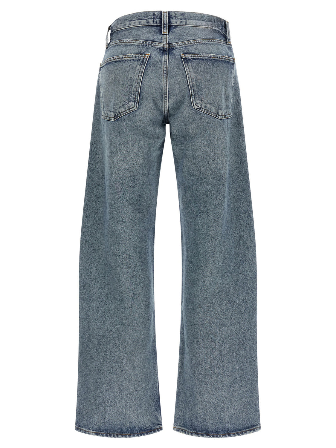 Blue Cotton Relaxed Fit Jeans
