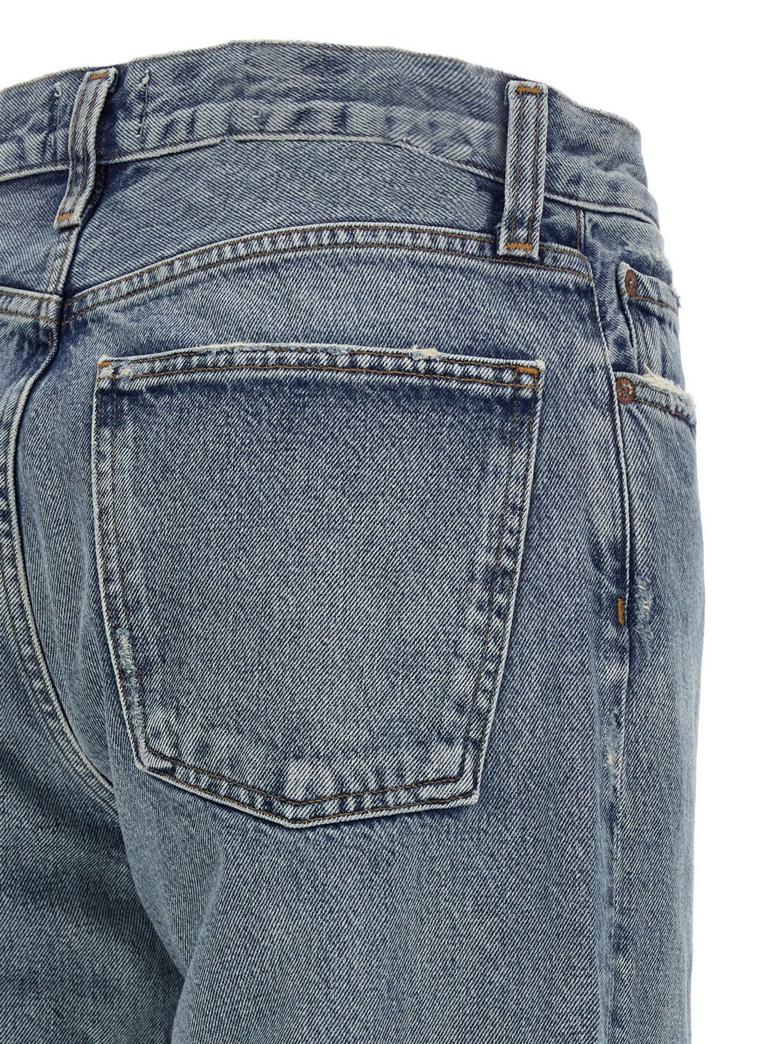 Blue Cotton Relaxed Fit Jeans