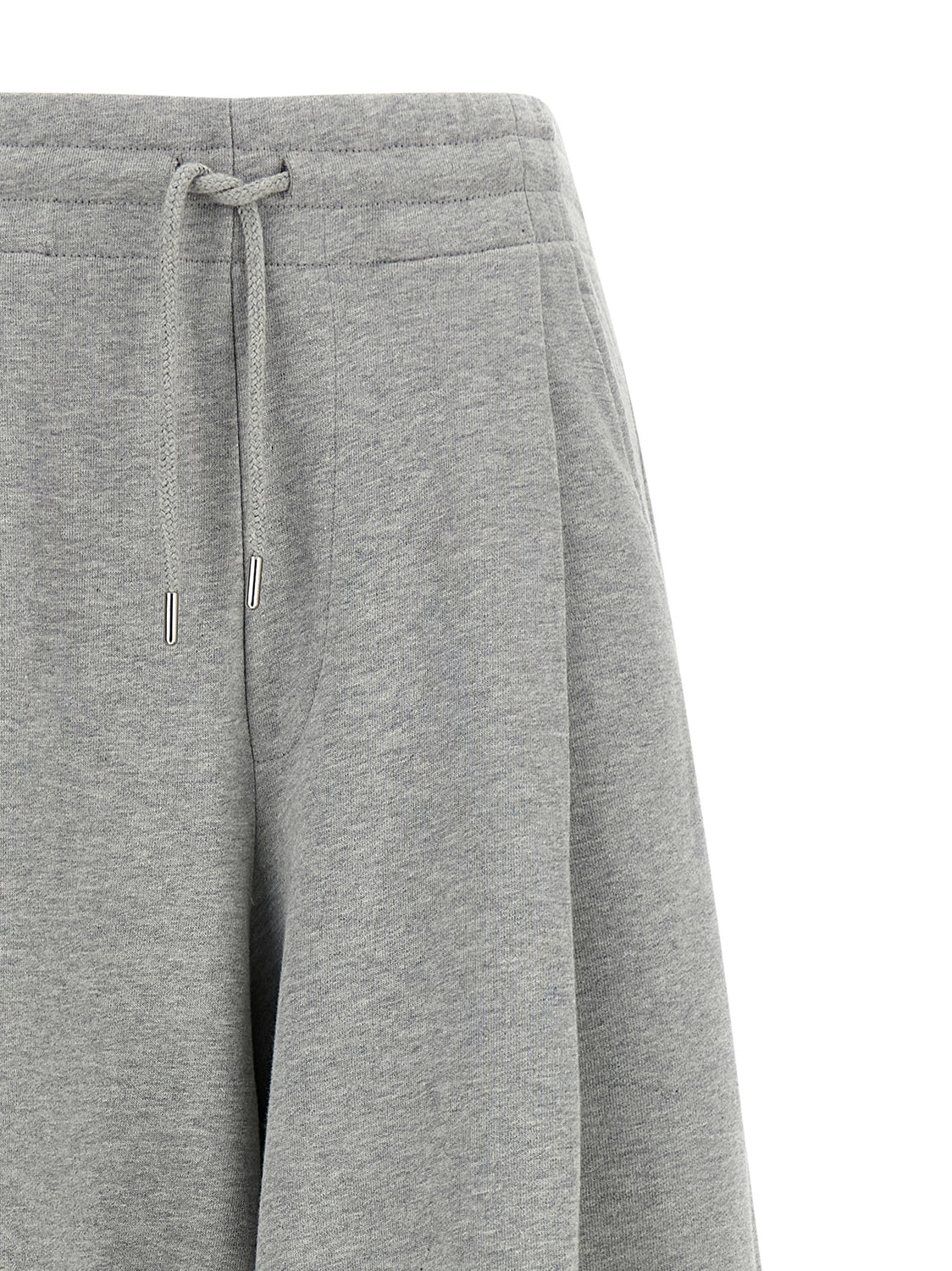 Gray Cotton Casual Pants