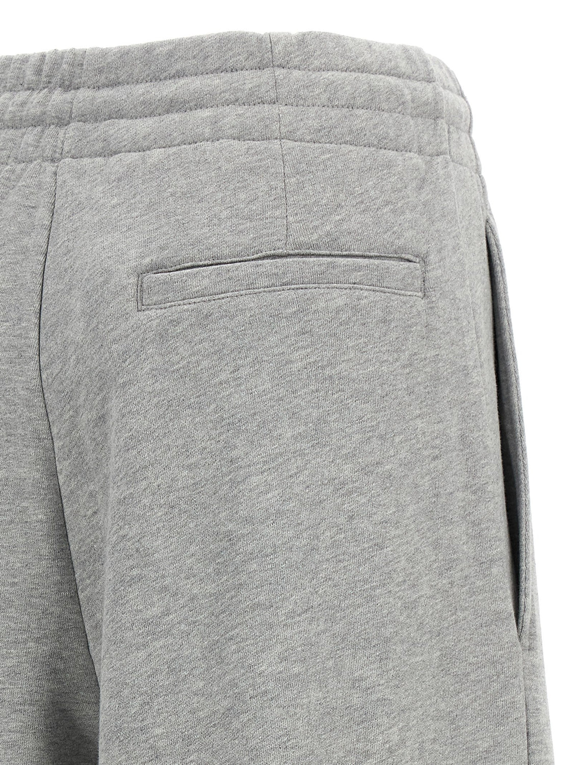 Gray Cotton Casual Pants