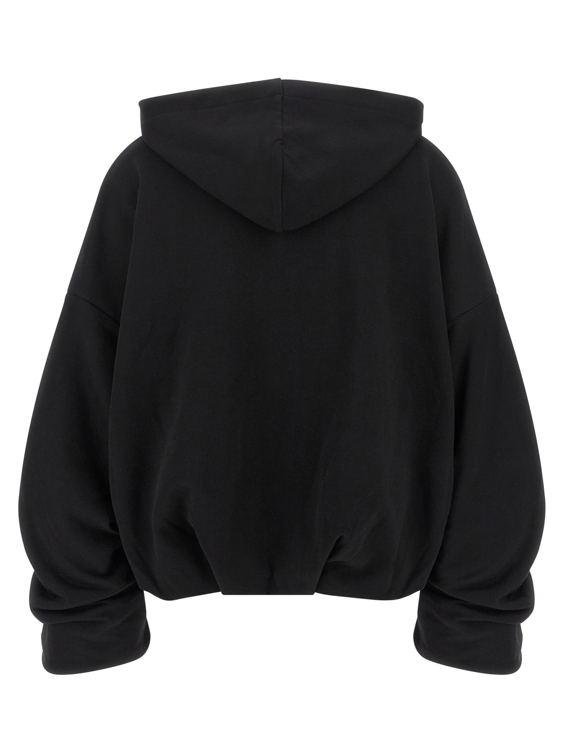 Black Cotton Hoodie