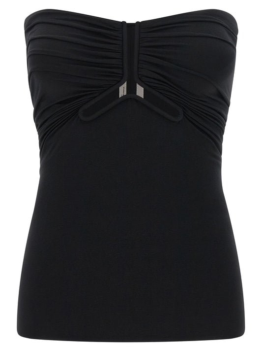 Black Nylon Tank Tops