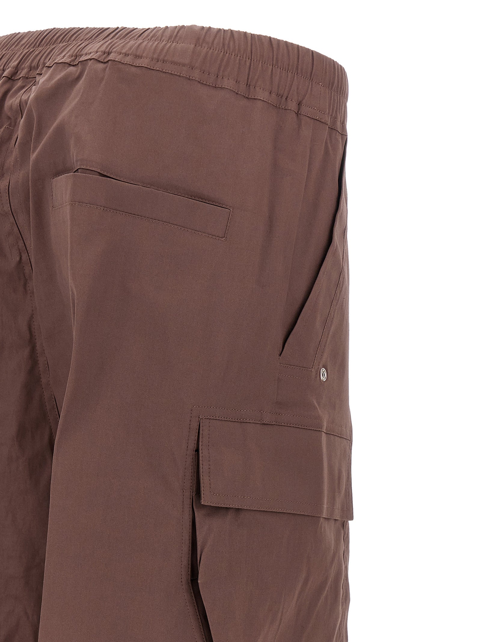 Brown Cotton Flared Pants