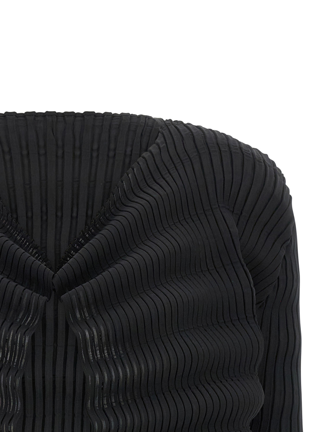 Black Polyester Cardigan