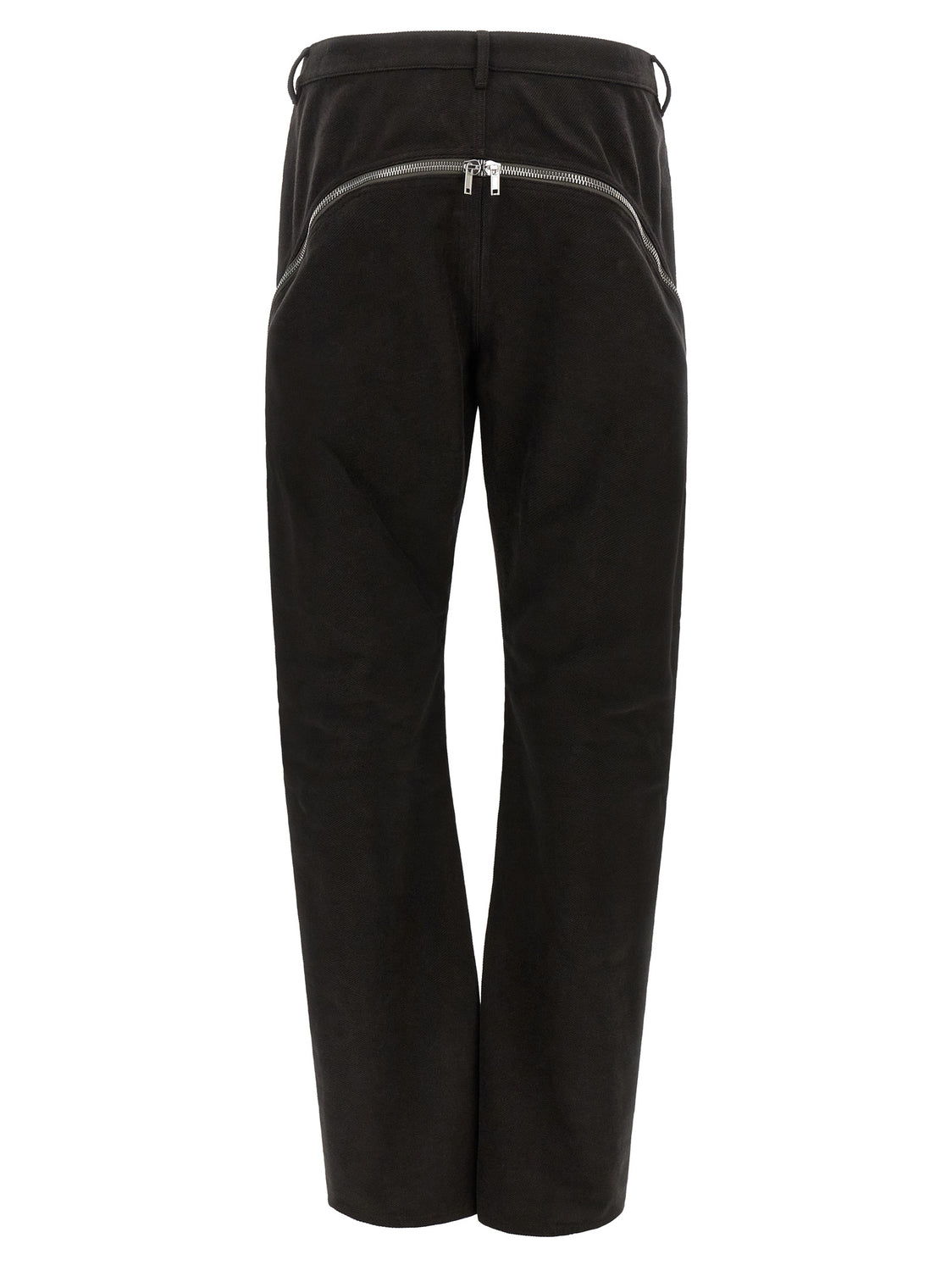 Black Cotton Flared Pants