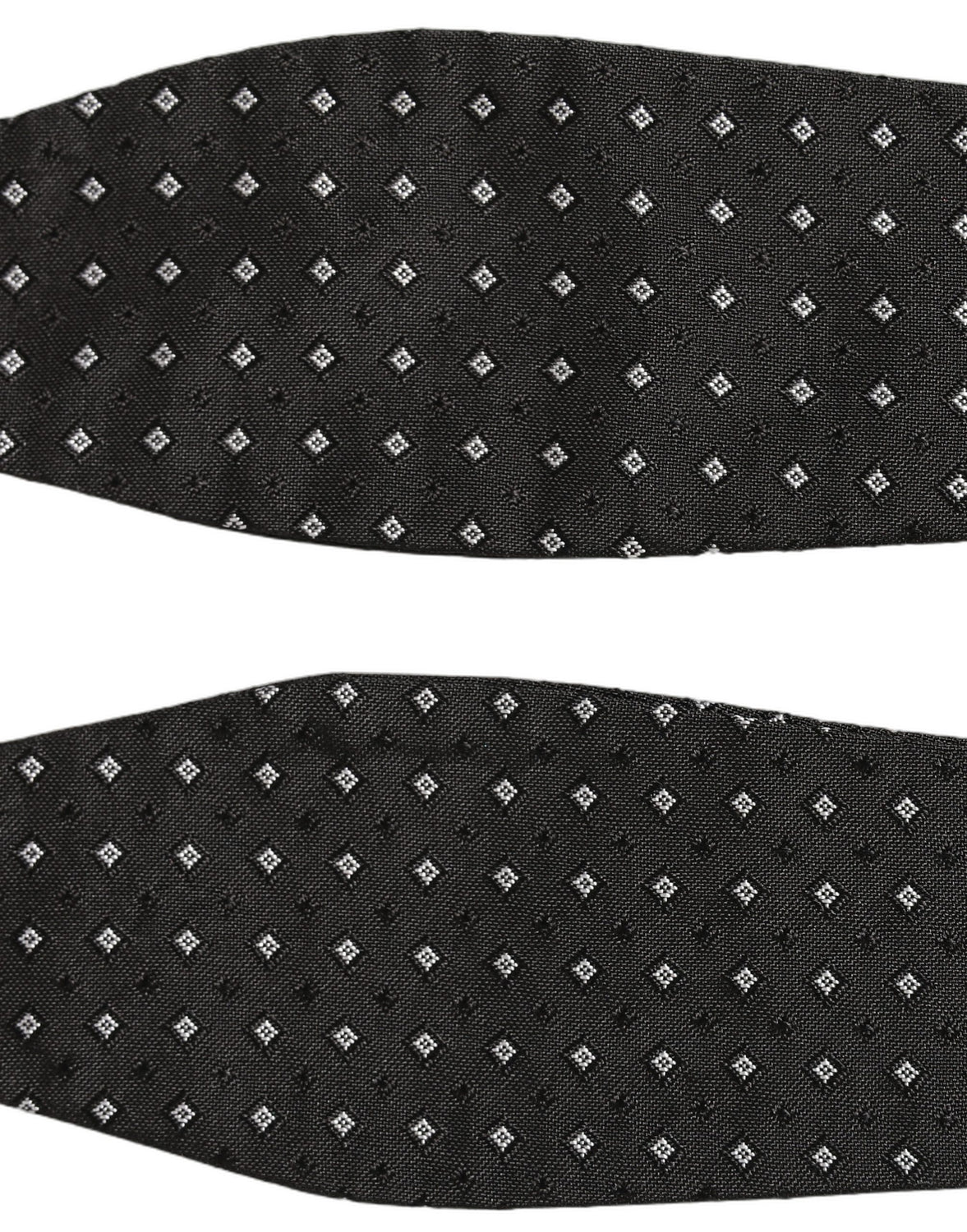 Black White Polka Dot Adjustable Neck Papillon Bow Tie