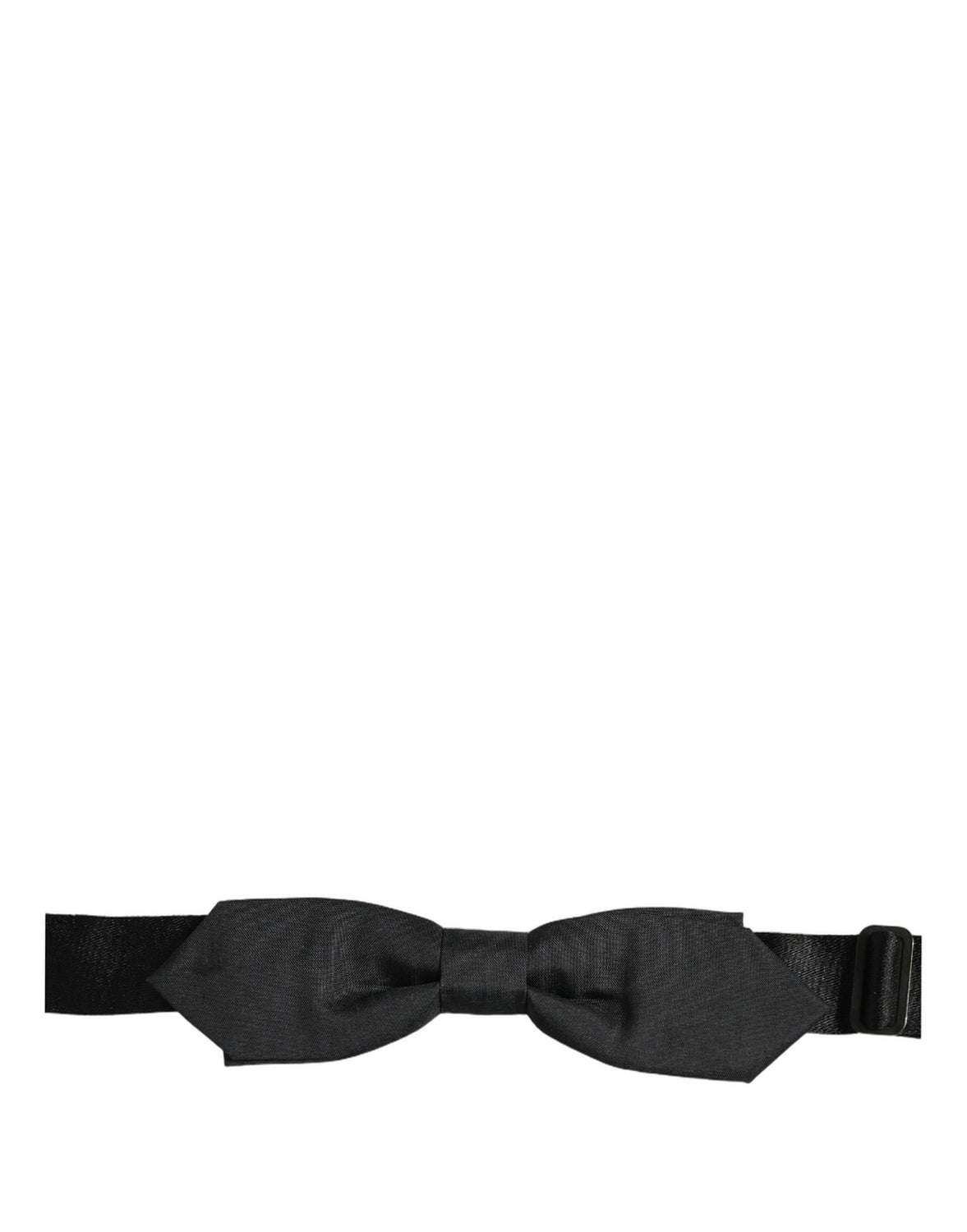 Men Black Polyester Adjustable Neck Papillon Bow Tie