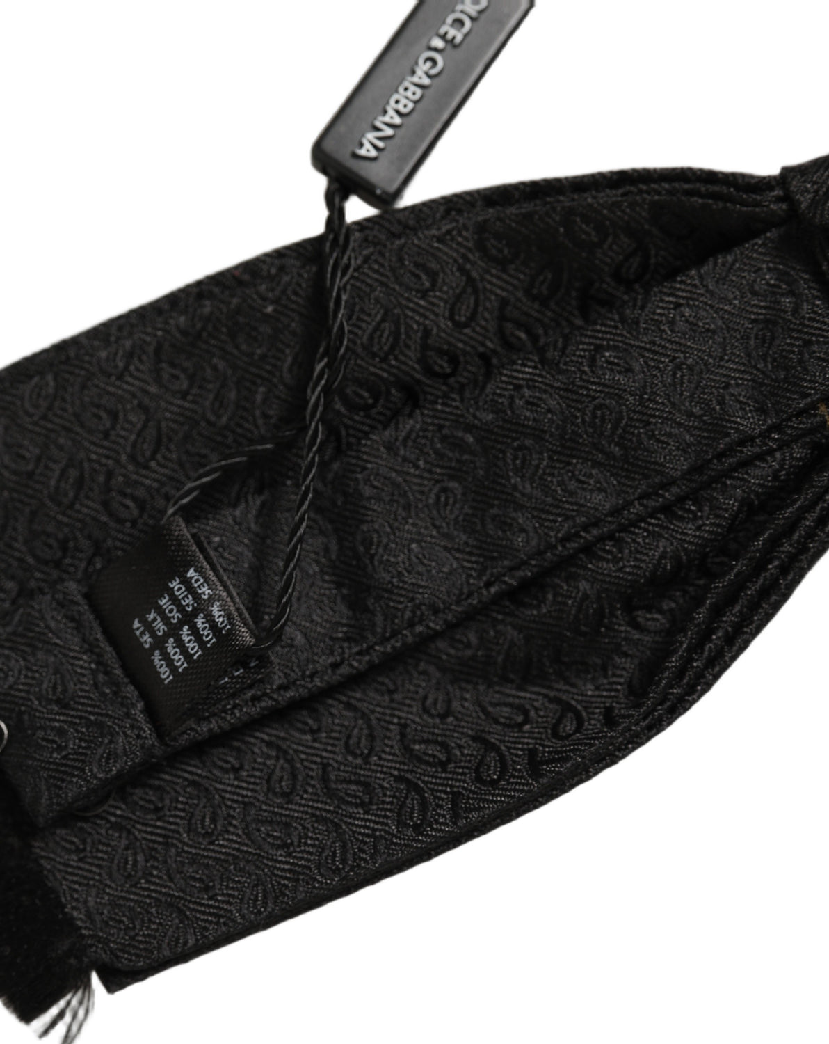 Men Black 100% SIlk Adjustable Neck Papillon Bow Tie
