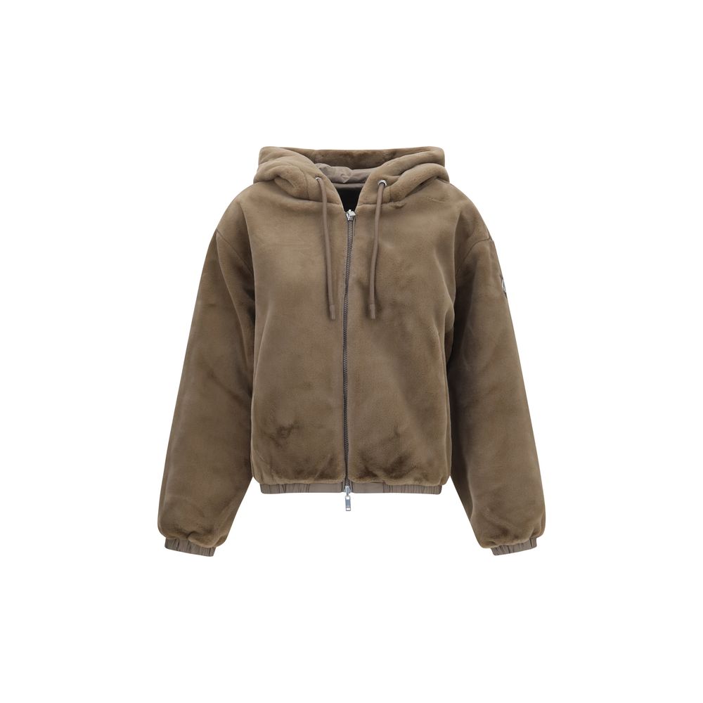 Brown Recycled Polyester Sweatshirt