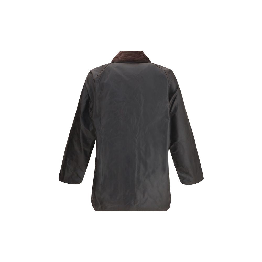 Black Cotton Full-Length Jacket