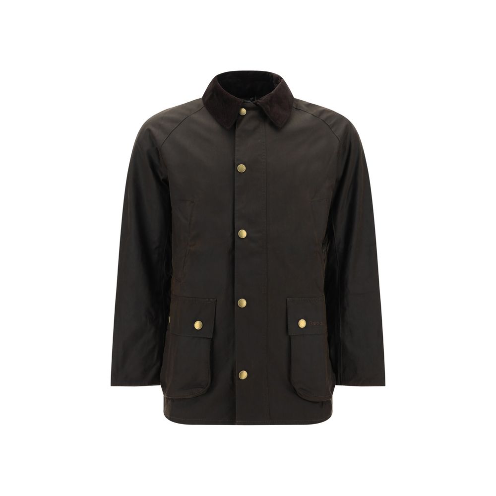 Bicolor Cotton Full-Length Jacket