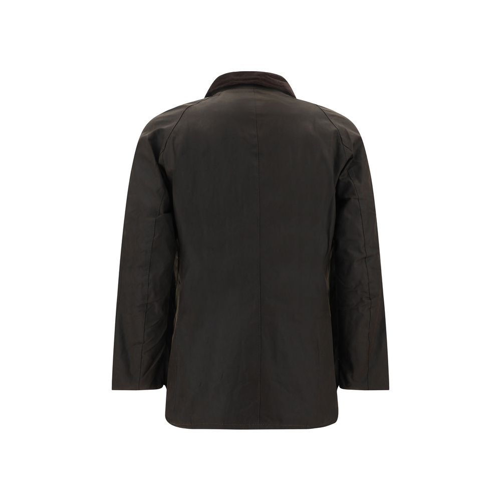 Bicolor Cotton Full-Length Jacket