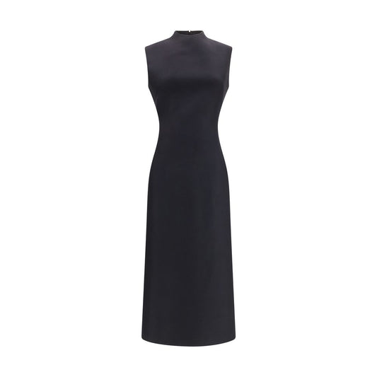 Black Wool Oves Aries Casual Dress
