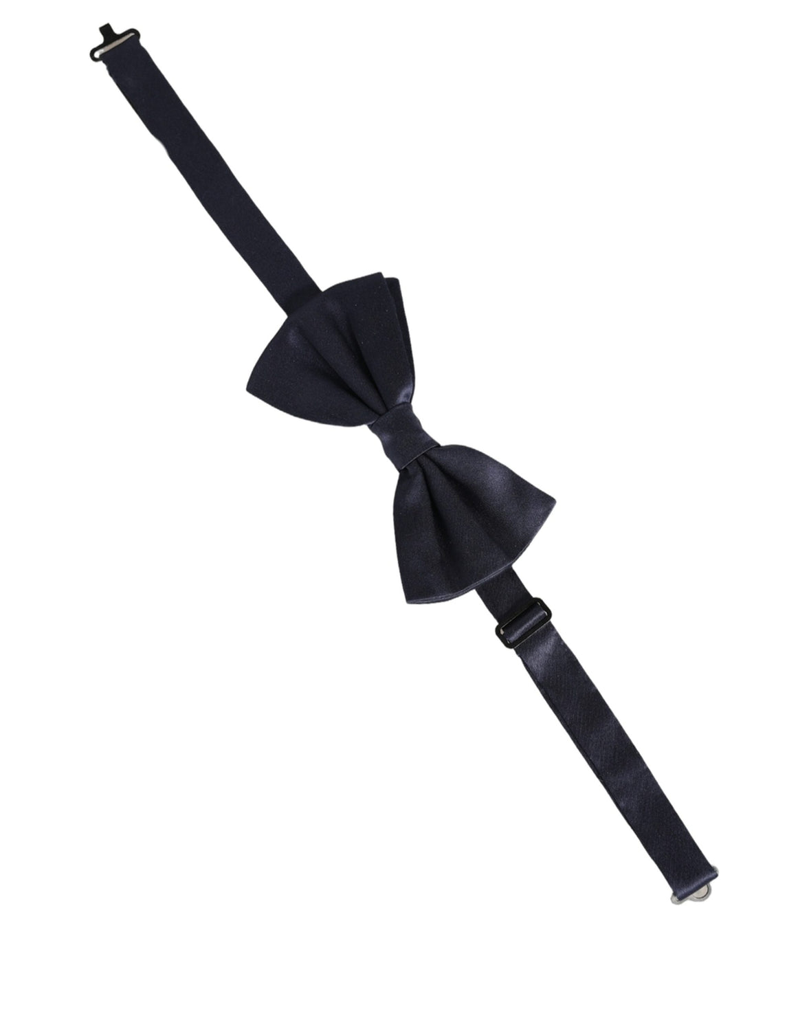Dark Blue 100% Silk Adjustable Neck Papillon Bow Tie