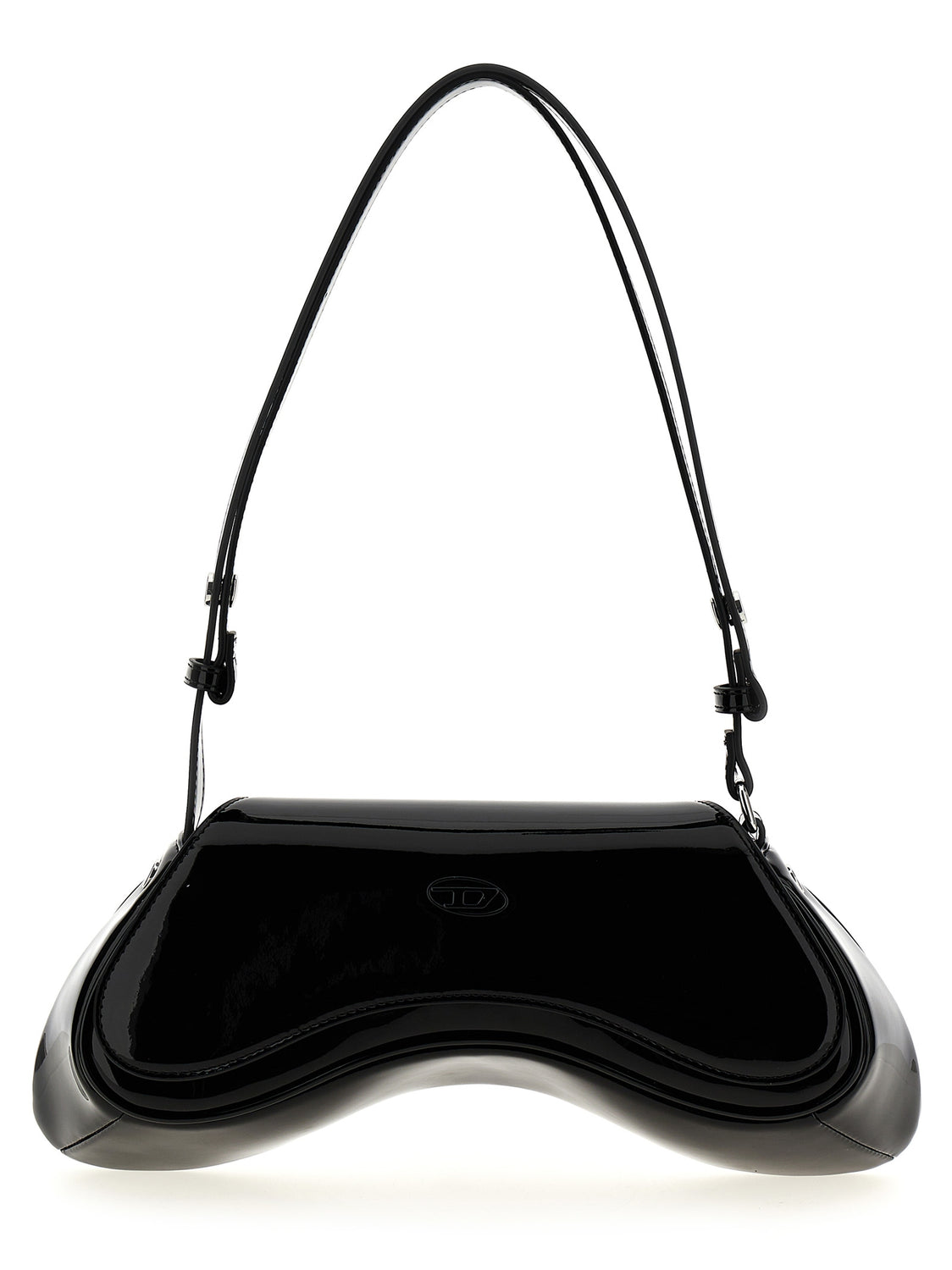 Black Polyethylene Shoulder Bag