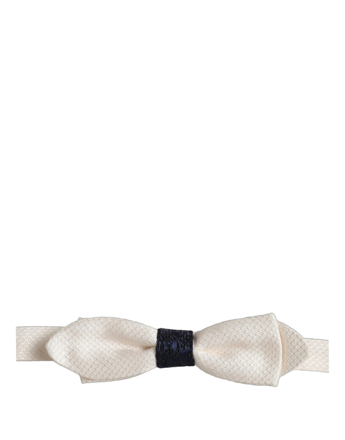 Men White 100% Silk Adjustable Neck Papillon Bow Tie