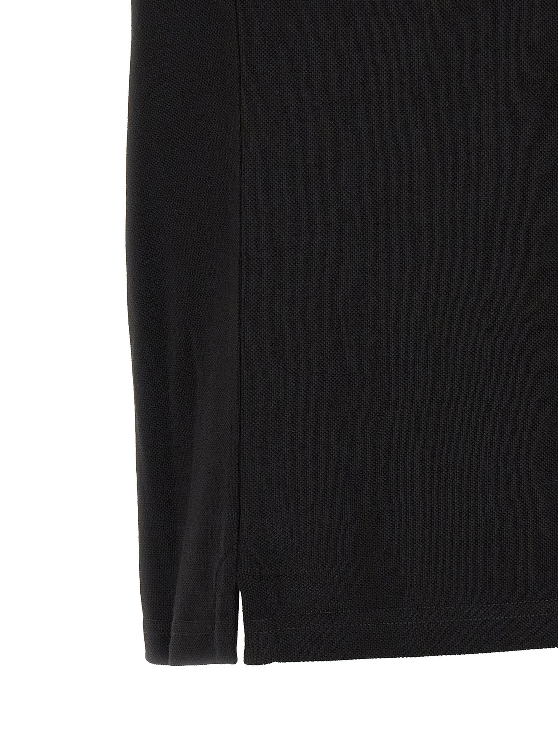 Black Cotton Polo Shirt