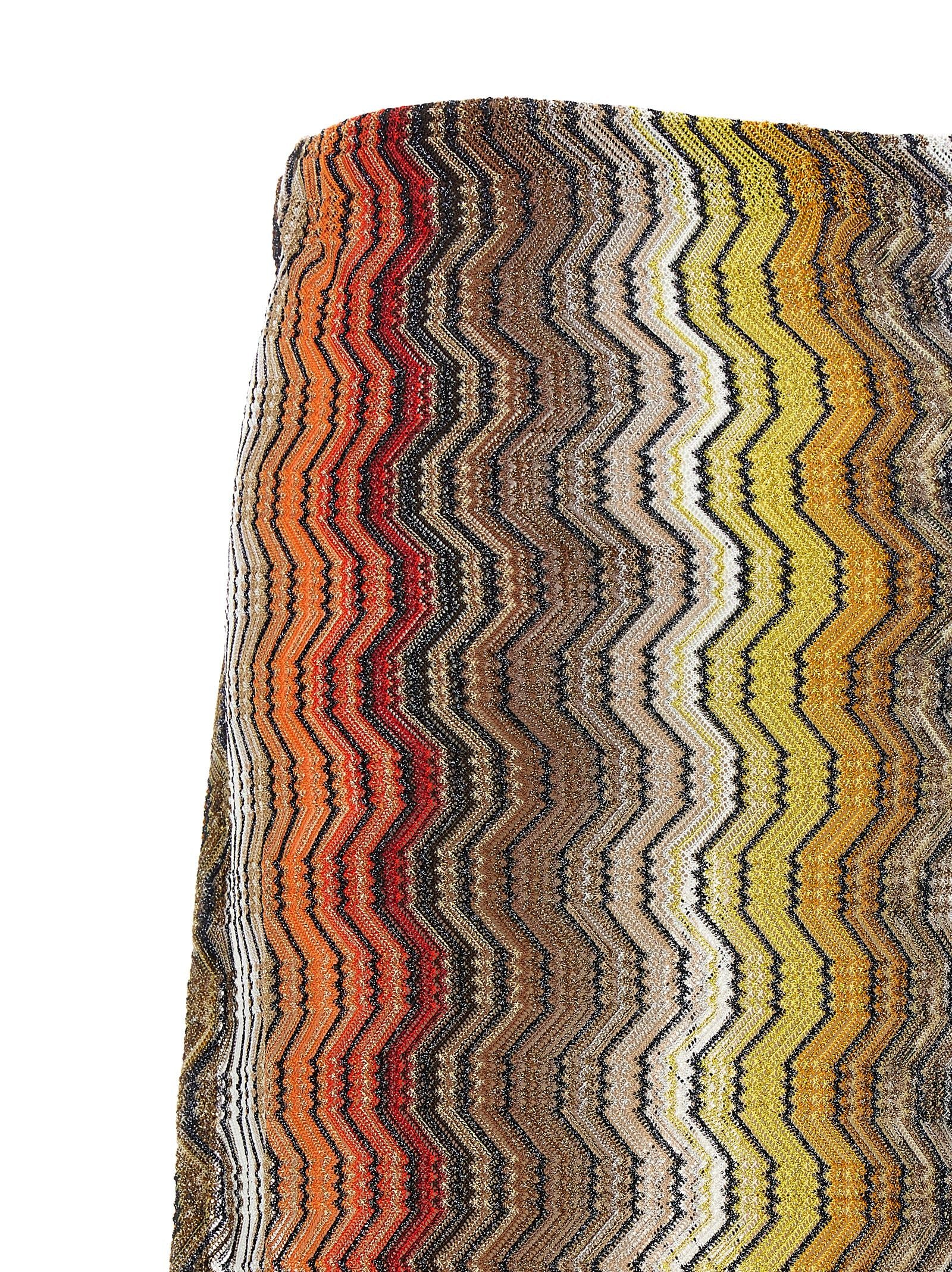 Multicolor Viscose Mini Skirt