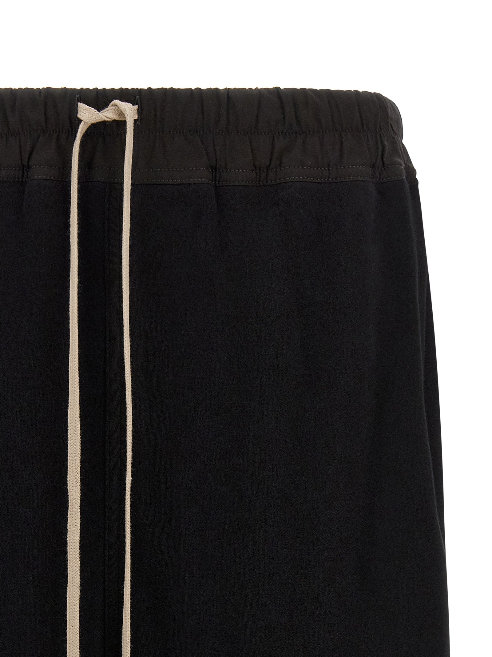 Black Cotton Bermuda Shorts