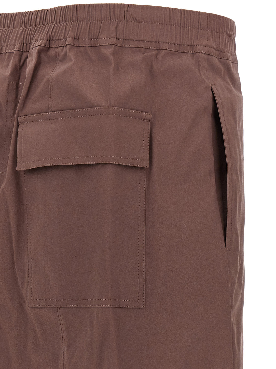 Brown Cotton Bermuda Shorts