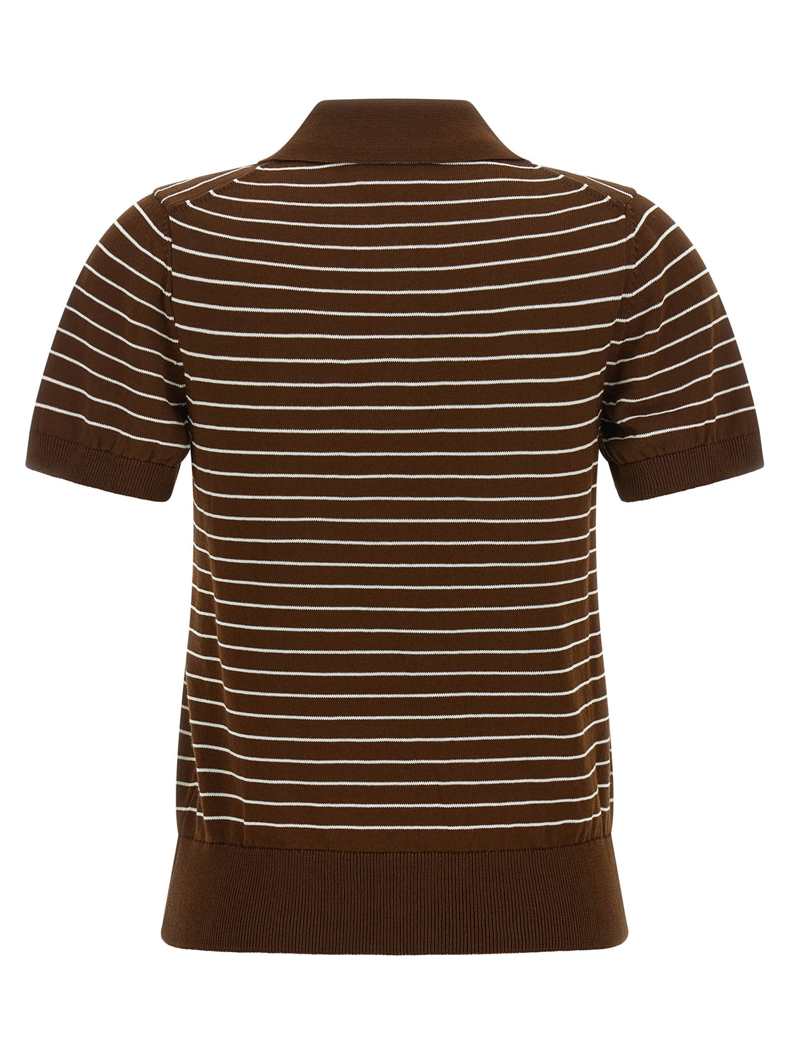 Brown Cotton Polo Shirt