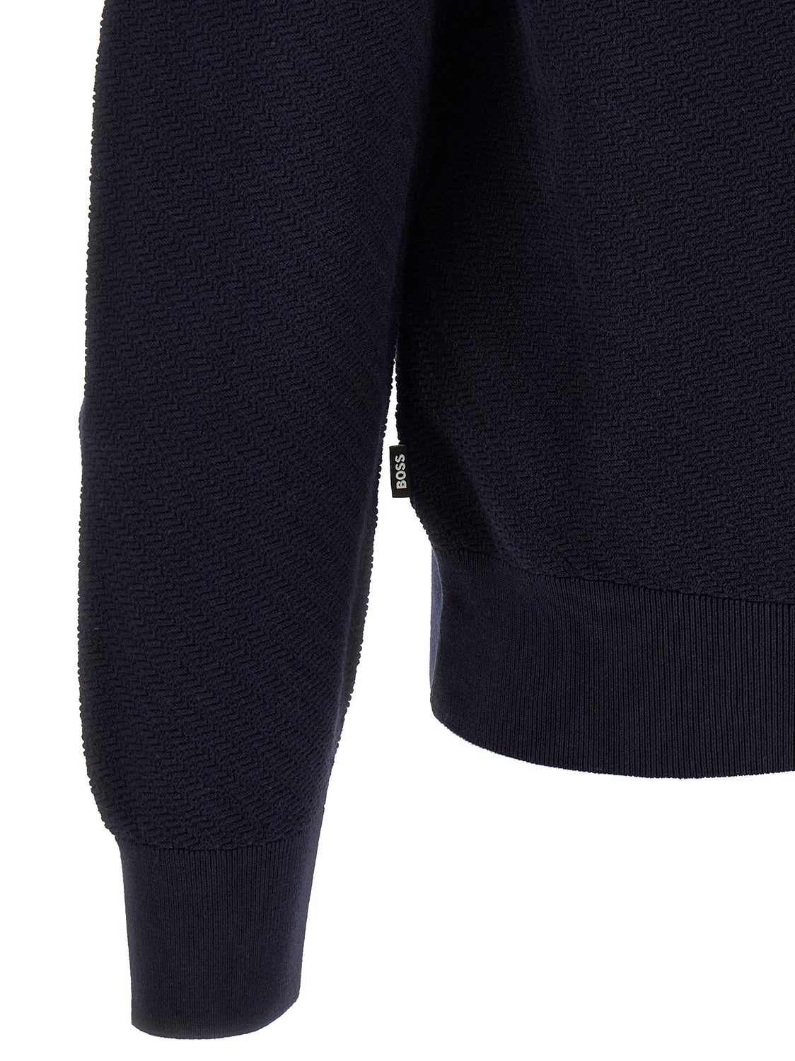 Blue Cotton Polo Shirt