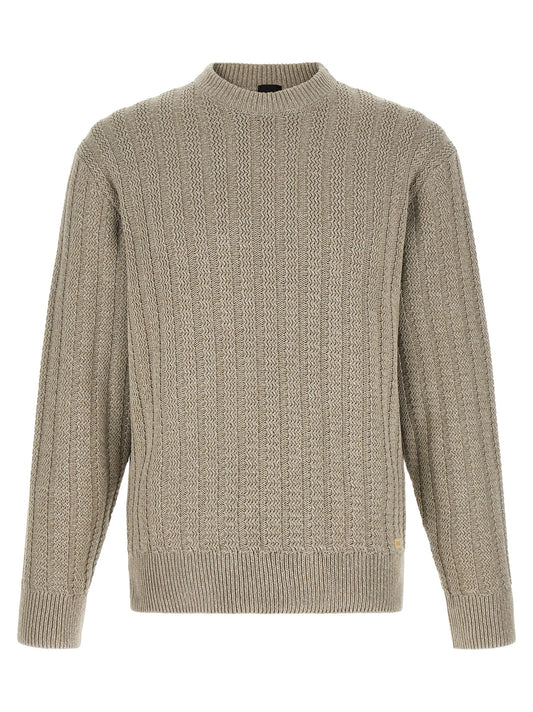 Beige Cotton Cardigan